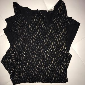 Gimmicks long sleeve black and gold shirt